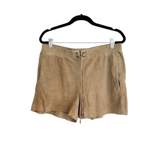 Vince Suede Leather Drawstring Boxer Shorts Neiman Marcus In Concrete Size Large - Picture 4 of 8